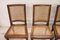 Antique Dining Chairs in Walnut and Vienna Straw, 18th Century, Set of 6 5