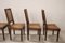 Antique Dining Chairs in Walnut and Vienna Straw, 18th Century, Set of 6, Image 6