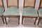 Antique Dining Chairs in Walnut and Vienna Straw, 18th Century, Set of 6 2