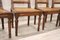 Antique Dining Chairs in Walnut and Vienna Straw, 18th Century, Set of 6 11
