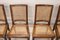 Antique Dining Chairs in Walnut and Vienna Straw, 18th Century, Set of 6 13