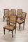Antique Dining Chairs in Walnut and Vienna Straw, 18th Century, Set of 6 9