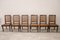 Antique Dining Chairs in Walnut and Vienna Straw, 18th Century, Set of 6 7