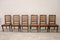 Antique Dining Chairs in Walnut and Vienna Straw, 18th Century, Set of 6, Image 7