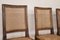 Antique Dining Chairs in Walnut and Vienna Straw, 18th Century, Set of 6 3