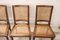 Antique Dining Chairs in Walnut and Vienna Straw, 18th Century, Set of 6 14