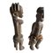 African Artist, Figures, Wood Carved Sculptures, Set of 2 7