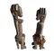 Afrikanischer Künstler, Figuren, Holz geschnitzte Skulpturen, 2er Set 4