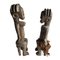 African Artist, Figures, Wood Carved Sculptures, Set of 2 8
