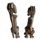 Artiste Africain, Figures, Sculptures en Bois Sculpté, Set de 2 8