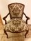 Barok Armchair Set with Goebelin Cover and Stool, Set of 3 4