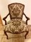 Barok Armchair Set with Goebelin Cover and Stool, Set of 3 6