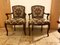 Barok Armchair Set with Goebelin Cover and Stool, Set of 3 1