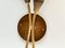 Mid-Century Wandlampe aus Messing & Holz, 1950er 3