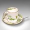 Set da tè con scatola, lattine da caffè in ceramica e cucchiai d'argento, Regno Unito, anni '30, set di 19, Immagine 9