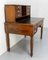 French Louis Philippe Walnut Desk with Leather Top, 19th Century, Image 3
