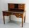 French Louis Philippe Walnut Desk with Leather Top, 19th Century, Image 4