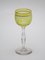 Bicchieri da vino Thistle verdi, Francia, anni '10, set di 6, Immagine 3