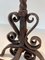 Wrought Iron Andirons, 1890s, Set of 2 10