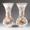 Opaline Vases Painted with Floral Motifs, 19th Century, Set of 2 2