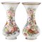Opaline Vases Painted with Floral Motifs, 19th Century, Set of 2, Image 1