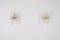 Brass and Glass Wall Lights, 1980s, Set of 2, Image 5