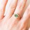 Vintage 14k Yellow Gold Daisy Ring with Emerald and Diamonds, 1970s 17