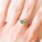 Vintage 14k Yellow Gold Daisy Ring with Emerald and Diamonds, 1970s, Image 17