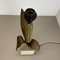 Lampe de Bureau en Laiton, Bronze et Travertin attribuée à Maison Charles, France, 1970 14