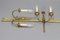 French Art Deco Brass Twin-Arm Sconces, 1930, Set of 2 19