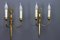 French Art Deco Brass Twin-Arm Sconces, 1930, Set of 2 8