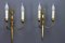 French Art Deco Brass Twin-Arm Sconces, 1930, Set of 2, Image 8