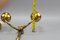 French Art Deco Brass Twin-Arm Sconces, 1930, Set of 2 18