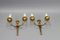 French Art Deco Brass Twin-Arm Sconces, 1930, Set of 2 13