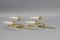 French Art Deco Brass Twin-Arm Sconces, 1930, Set of 2, Image 11