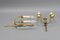 French Art Deco Brass Twin-Arm Sconces, 1930, Set of 2, Image 16