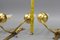 French Art Deco Brass Twin-Arm Sconces, 1930, Set of 2, Image 13