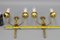 French Art Deco Brass Twin-Arm Sconces, 1930, Set of 2, Image 14