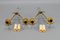 French Art Deco Brass Twin-Arm Sconces, 1930, Set of 2 18