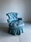 Baby Blue Ruffle Slipper Chair 1