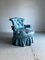 Baby Blue Ruffle Slipper Chair 5