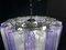 Italian Ametista and Ice Glass Chandelier by Valentina Planta 11