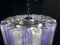 Lámpara de araña italiana de ametista y cristal de hielo de Valentina Planta, Imagen 11