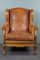 Fauteuil Vintage en Cuir Marron 1