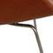 Chaise Pot en Cuir Cognav par Arne Jacobsen, 1980s 7