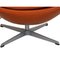 Chaise Egg en Cuir Cognac Original par Arne Jacobsen, 2000s 17