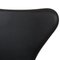 Chaise Series Seven Modèle 3107 en Cuir Nevada Anilin Noir par Arne Jacobsen pour Fritz Hansen, 2000s 7