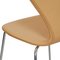 Silla Series Seven modelo 3107 de cuero de Arne Jacobsen para Fritz Hansen, década de 2000, Imagen 11