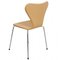 Serie Seven Stuhl Modell 3107 aus Leder von Arne Jacobsen für Fritz Hansen, 2000er 8