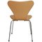 Sedia della serie Seven modello 3107 in pelle di Arne Jacobsen per Fritz Hansen, inizio XXI secolo, Immagine 9